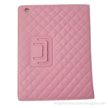 Synthetic leather cases for iPad 2/3/4, PU and pure PC shells on back